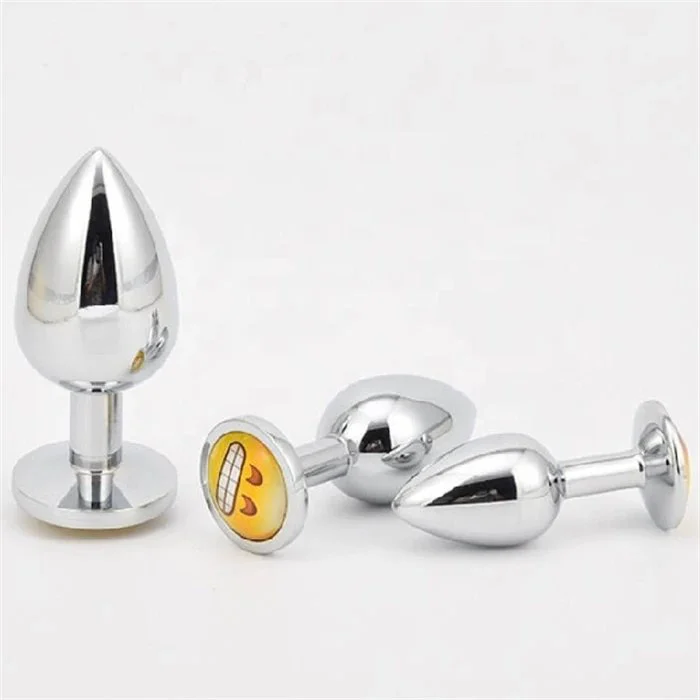 Luxury Unisex Fetish Anal Trainer Sex Toys Silicone Stainless Steel Anal Vibrator for Masturbation Jewelry Design Butt Plug