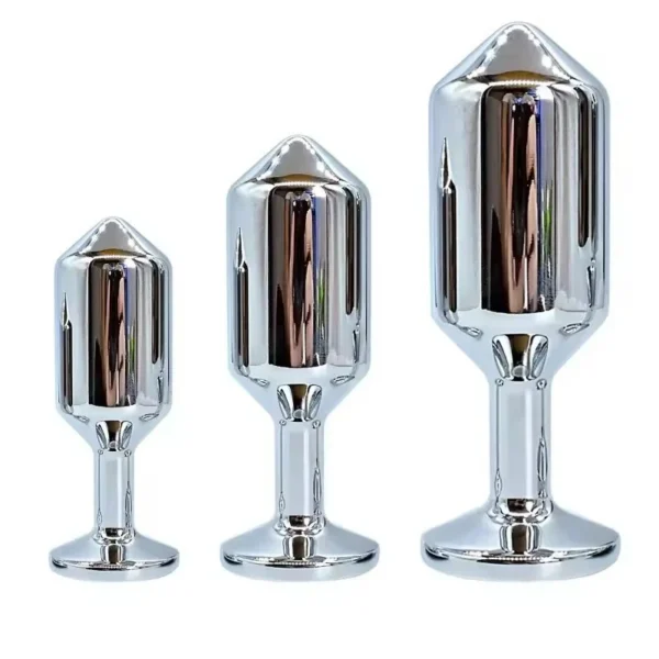 Metal Anal Butt Plug Small Medium Large Plug With Jewelry Based Wearable Sex Toy For Adult