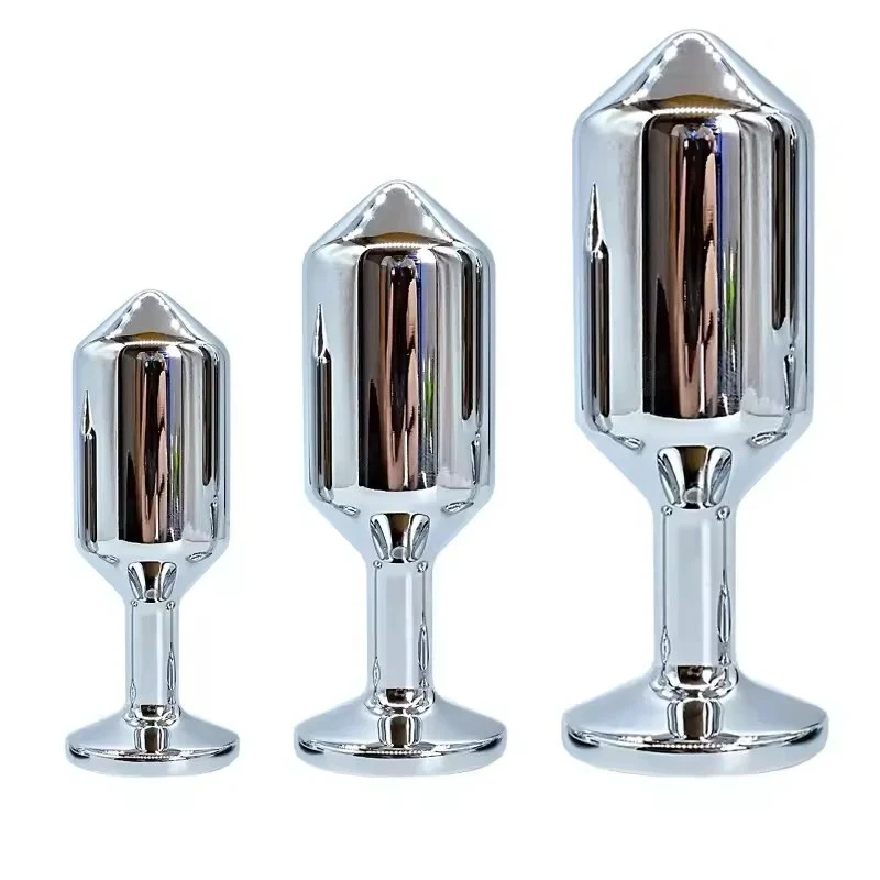 Metal Anal Butt Plug Small Medium Large Plug With Jewelry Based Wearable Sex Toy For Adult