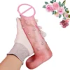 Platinum Liquid Silicone Penis Sleeve Extender Reusable Condoms for Penis Sleeve Enlargement Funny Delay Condom