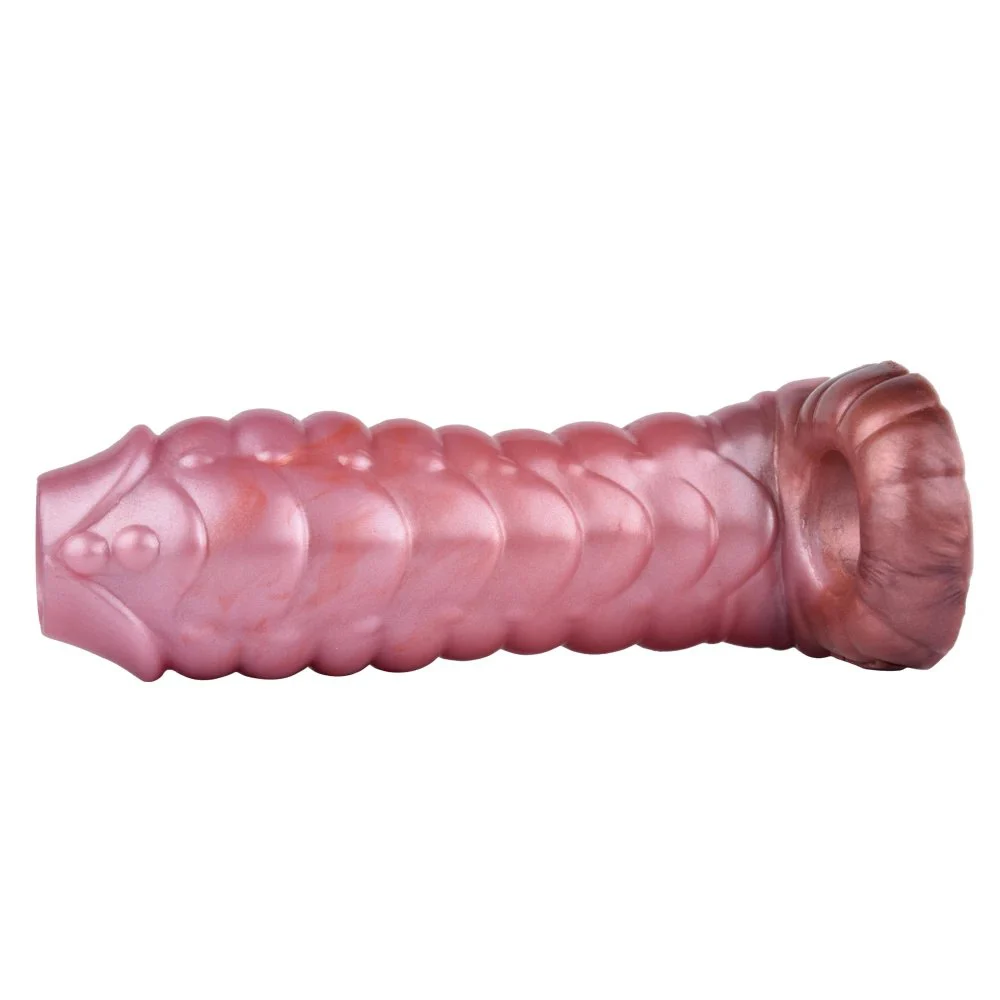 Silicone Reusable Penis Sleeve Flexible Glans Penis Enlarger Extender Delay Ejaculation Adult Sex Toys for Men
