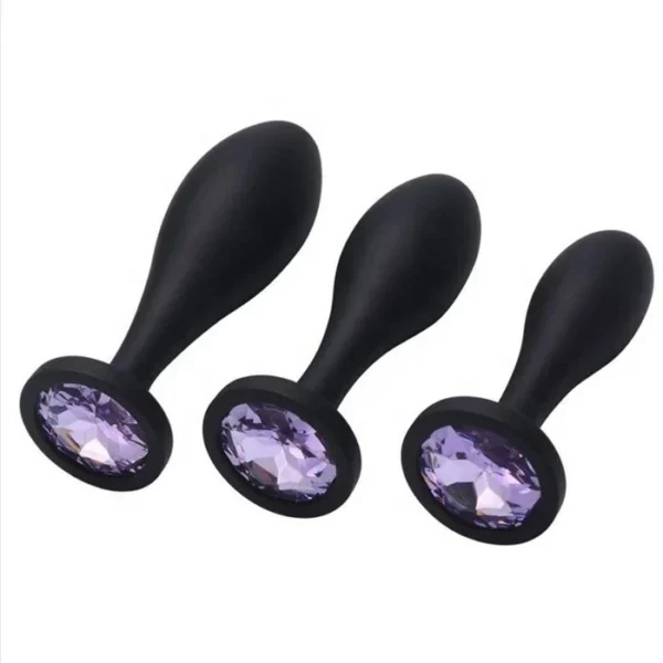 China Manufacturer's Silicone Geisha Anal Plug Jewelry-Style Butt Plug for Adults Men and Women