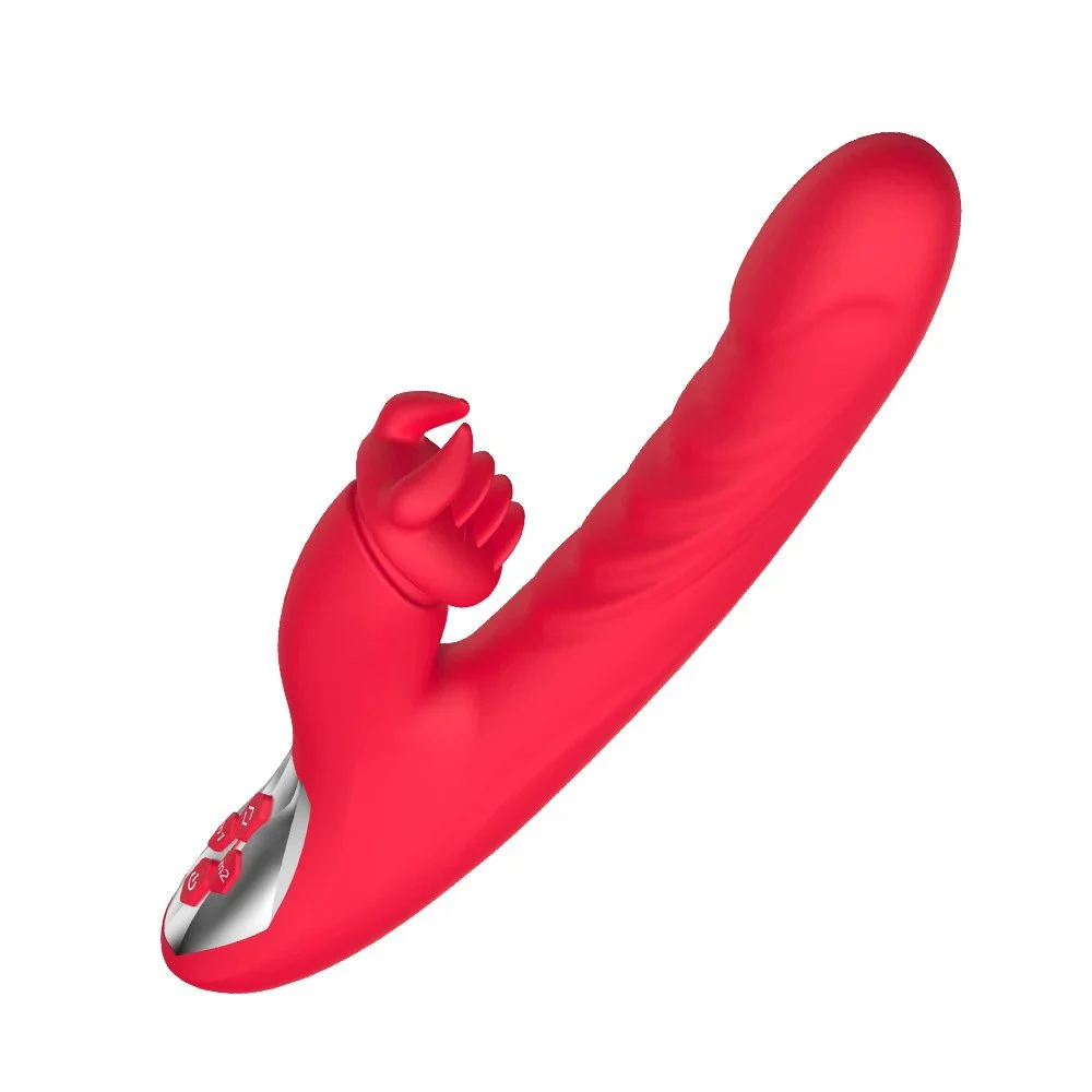 G Spot Clitoris Stimulator Rabbit Vibrator for Women Vagina Nipple Massager Powerful Telescopic Dildo Silent Adults Sex Toy