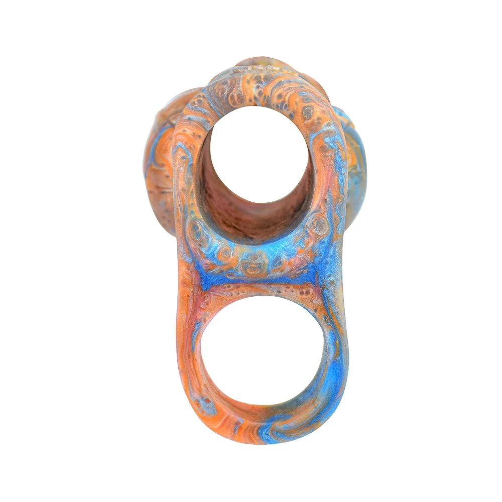 Penis Sleeve Extender Huge Hollow Condom Fantasy Monster Dildo Artificial Soft Silicone Male Penis Enlargement Adult Sex Toys