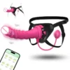 APP Electric Strap on Dildo Sex Toys for Lesbian Anal Plug Dildo Vibrator for Women