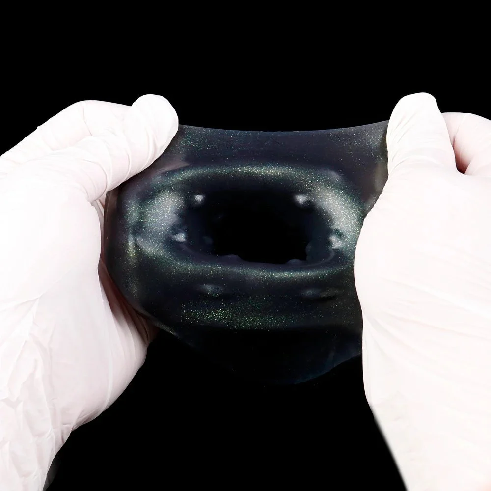 Penis Sleeve, Fantasy Penis Enlarger with Silicone Cock Ring ,Penis Sheath Soft Penis Girth Sleeve Sex Toys for Men Couples