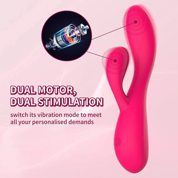 Liquid Silicone Clitoral Simulation Massager G Sport Vibrator Rabbit Vibrator Sex Toys for Women