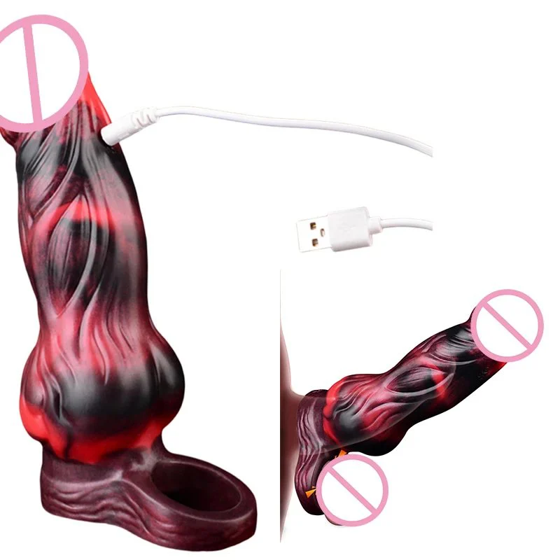 Sex Toys Vibrator Penis Sleeve Cock Sleeves Male Sex Toys for Men Penis Extender Dildo Vibrating Cock Ring Sleeve