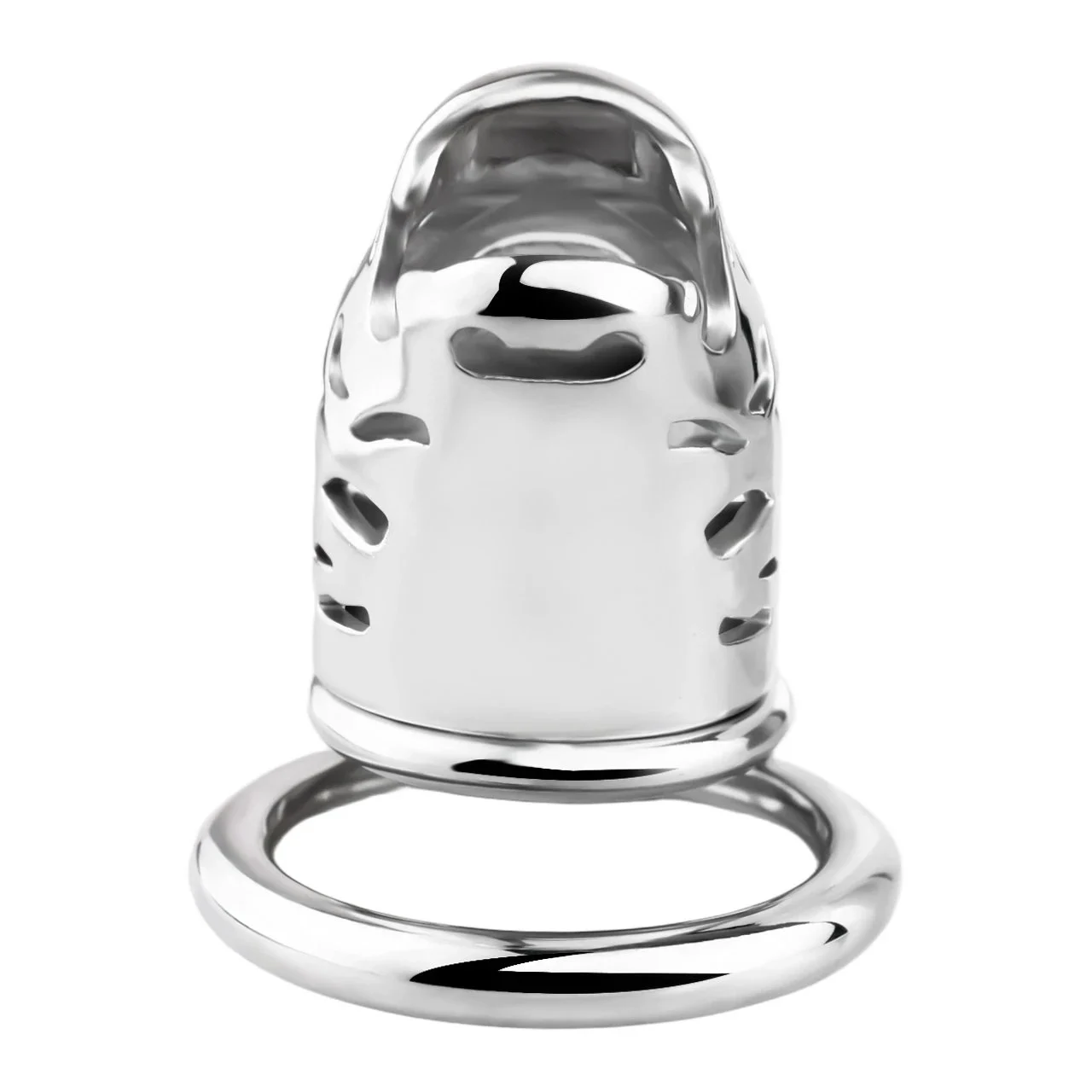 37 Extended Tiger Head Chastity Lock Stainless Steel Chastity Lock Anti-masturbation Penis Bondage Tool