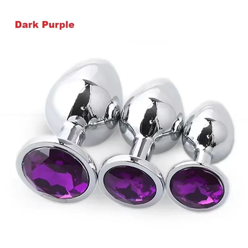 Metal Butt Plug Anal Sex Toys Flirting Toys for Men & Women Adult Toys Anal Sex Easy Insertion Anal Trainer
