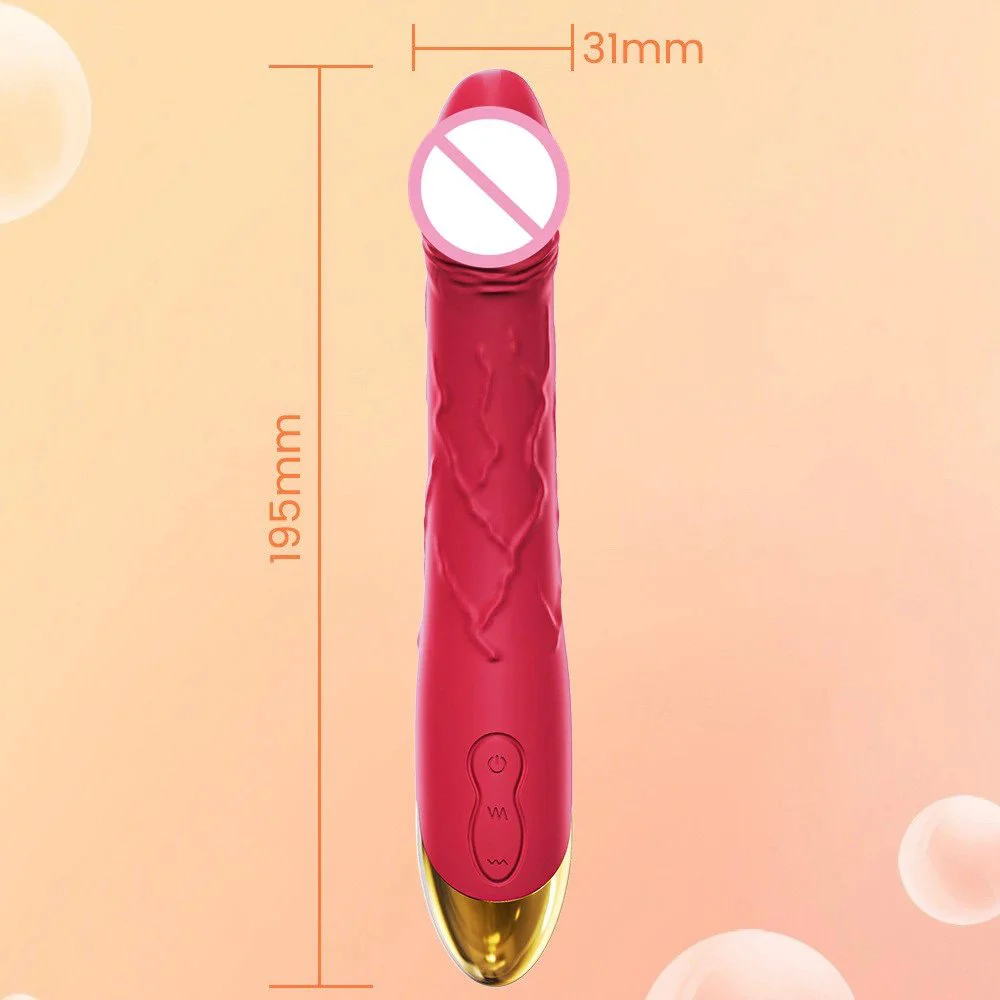 Powerful Female Masturbation 10 Modes USB G Spot Realistic Dildo Vibrator Sex Toys for Women
