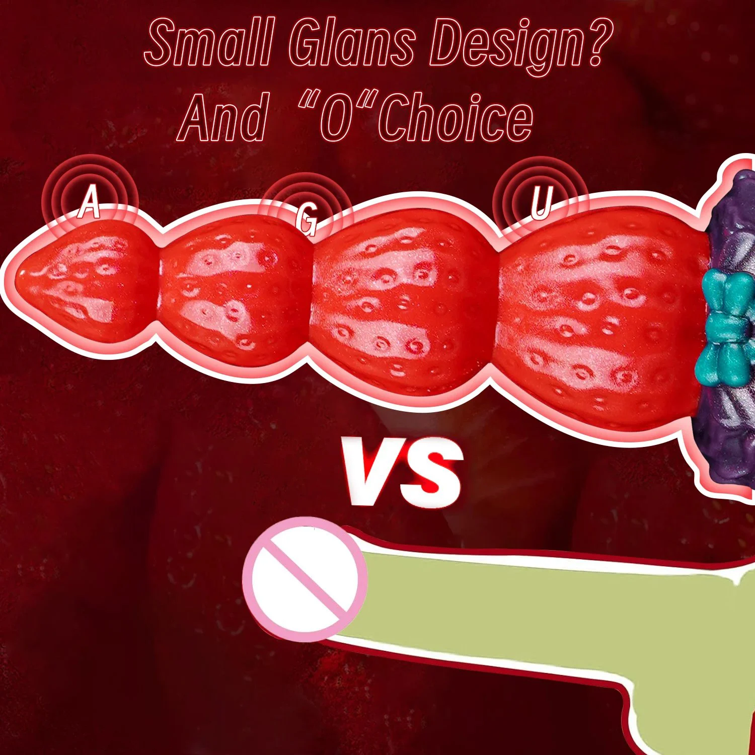 Fantasy Strawberry Knot Dildo with Suction Cup Silicone Monster Cute Butt Plug 4 Knots Christmas Anal Sex Toys