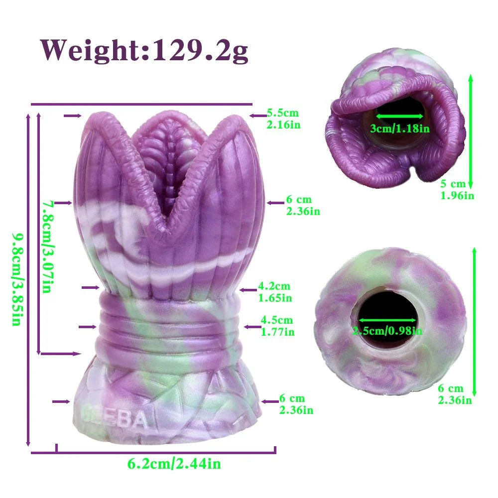 Fantasy Tentacle Hollow Anal Plug,Silicone Butt Plug Hollow ,silicon Dilators,Expanding Anal Dilator Male Masturbation