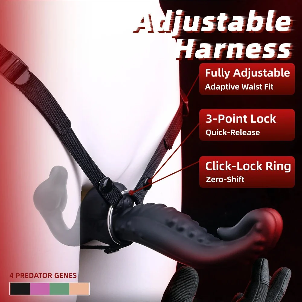 Interactive Double-Ended Fantasy Dildo Adult Sex Toy Available in Four Colors, Ideal for Same-Sex Couples