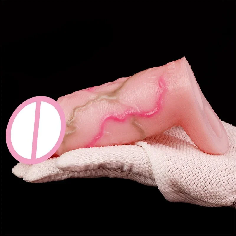 Rubber Penis Soft Silicone Penis Sleeve Waterproof Custom Penis Sleeve Silicone Handjob Masturbation Sex Toy