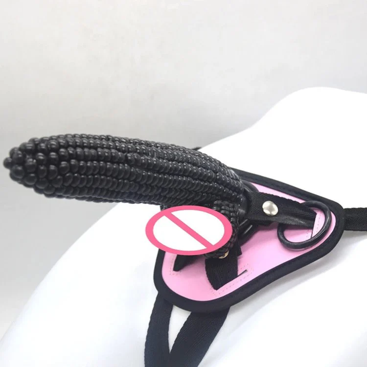 19cm Corn Shape Dildo Anal Plug Lesbian Sex Toy Penis with Belt Sex Toy Strap on Dildo Pants for Lesbian