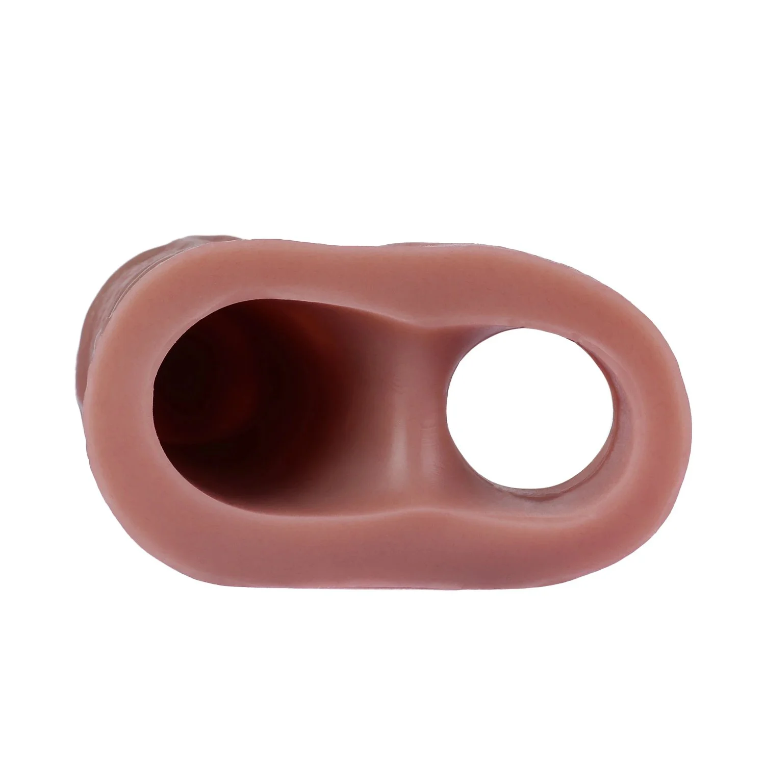 Realistic Penis Sleeve With Vaginal Design Anti-drop Silicone Male Penis Extender for Men Delay Ejaculation Adult Sex Toys