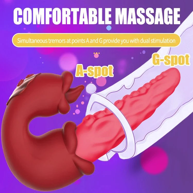 Female Masturbation Octopus Tongue Licking Vibrator G Sport Vaginal Massage for Women