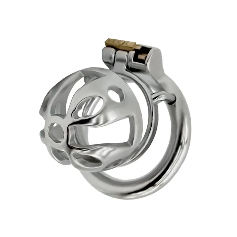50mm Male Chastity Cage 304 Stainless Steel Lock Penis Cage with Keyholder for Male Chastity Cock Cage