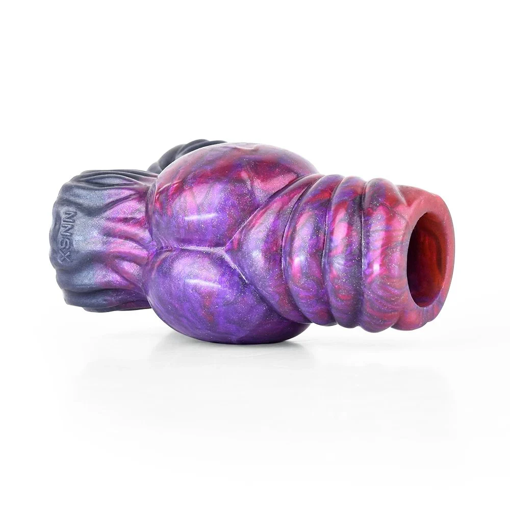 Silicone Enlargement Penis Sleeve Masturbator for Man Reusable Condoms Penis Pump for Adult Cock Rings Sex Toys