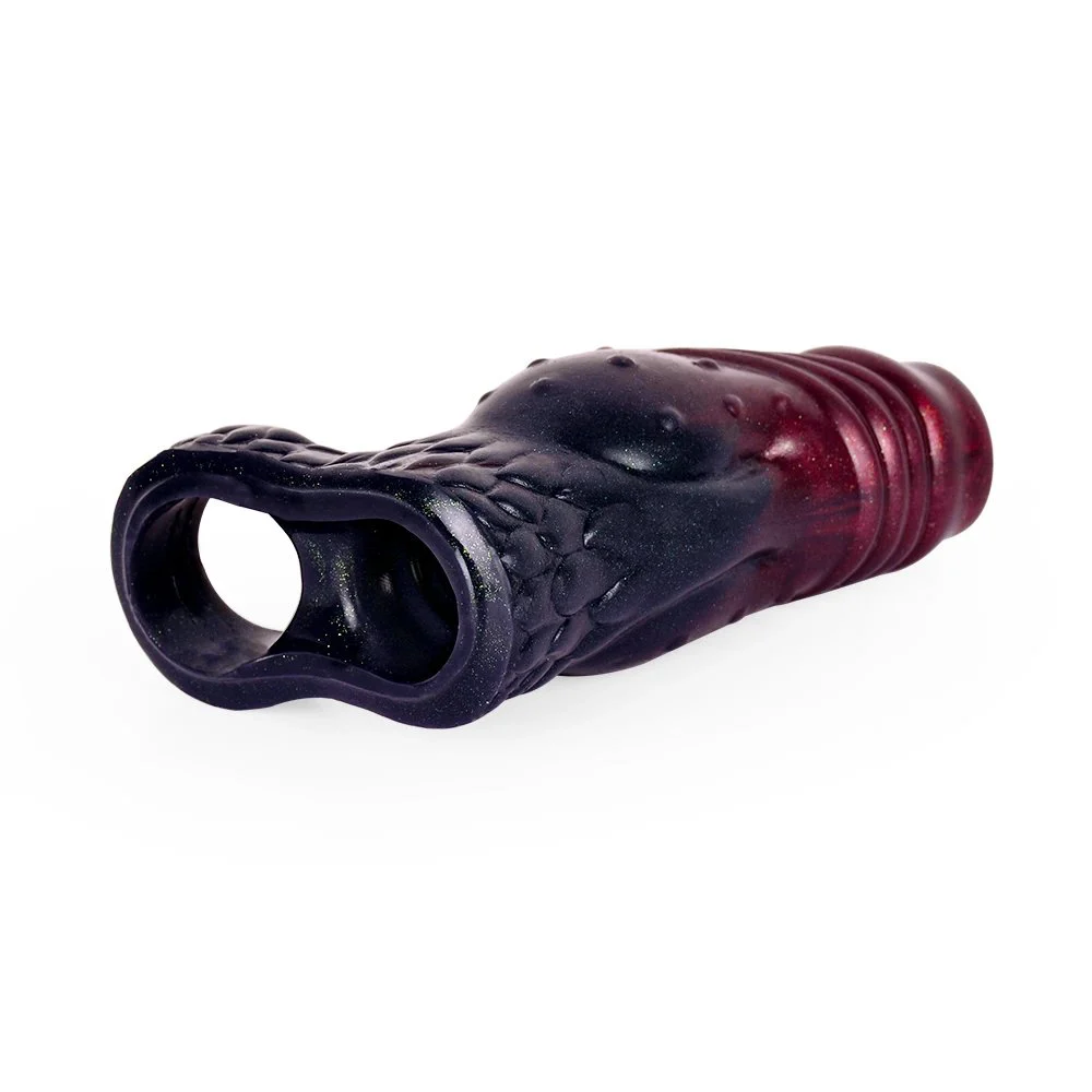 Soft Penis Sleeves Sex Reusable Cock Sleeve Enlarge Penis Enlargement Penis Extender Black for Couples Sex Toys for Men
