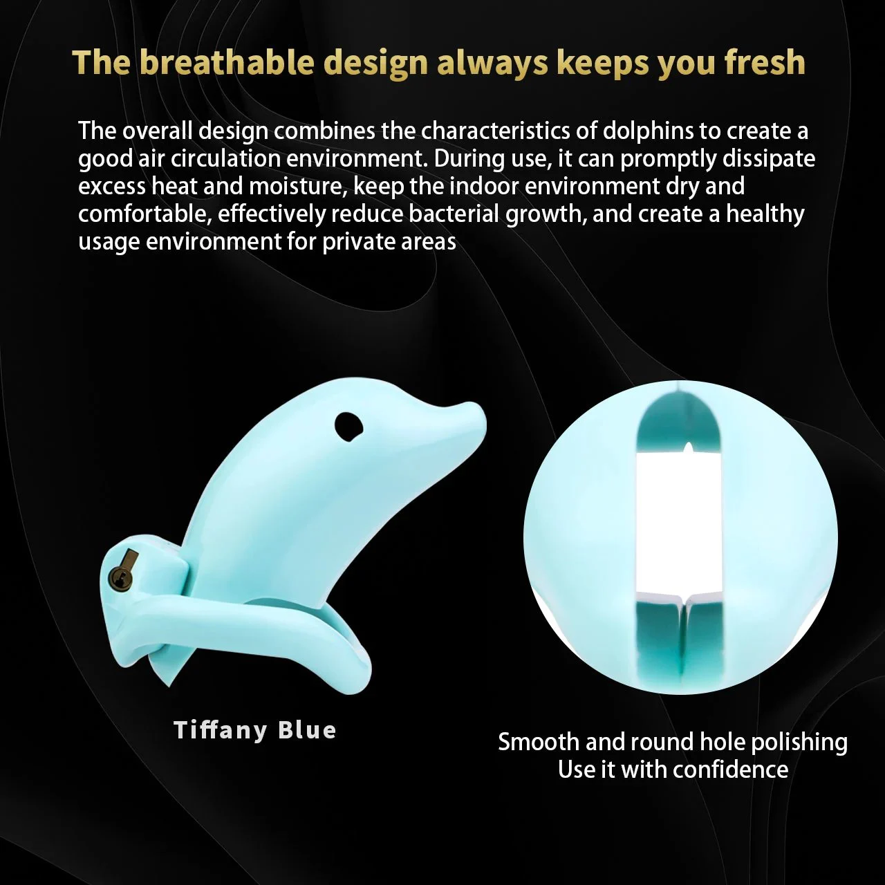 60 Dolphin Small Male Chastity Device ABS Resin Cock Cage Penis Ring Penis Sleeve BDSM Fetish Bondage Adult Toy for Men