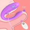 U-Shaped Multi-Frequency Co-Vibration Clitoral Vibrator Jumping for Egg Male Female Masturbation Toy Second Tides Wearable