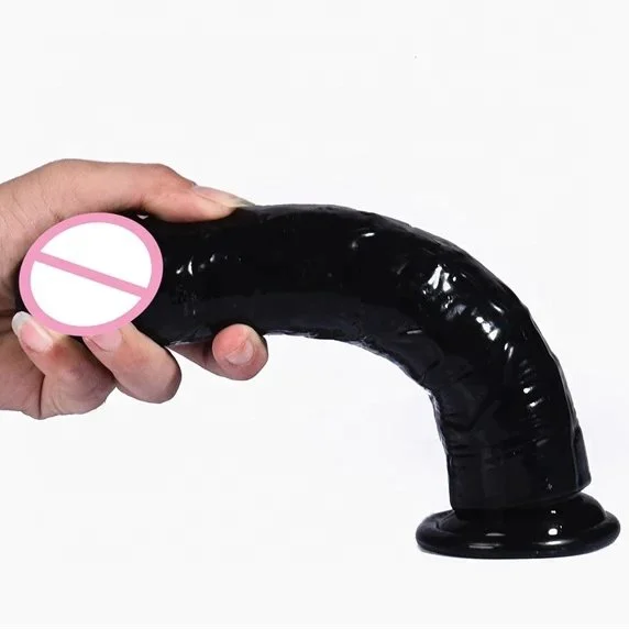 5 Sizes Hand-Free Play Flexible Silicone and TPE Dildo Vibrator Strong Suction Cup Strap-on