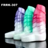 Silicone Ribbed Penis Sleeve Stretchable Fantasy Open-ended Sheath Sex Toys for Men Cock Enlargement Flirting Products