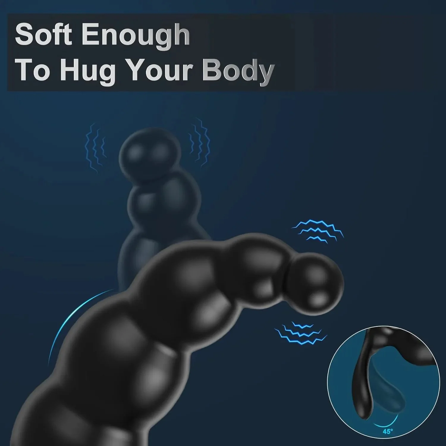 Prostate Trainer Remote Control Anal Plug with 9 Vibration Modes 100% Waterproof Eco-Friendly Silicone Unisex Adult Toy