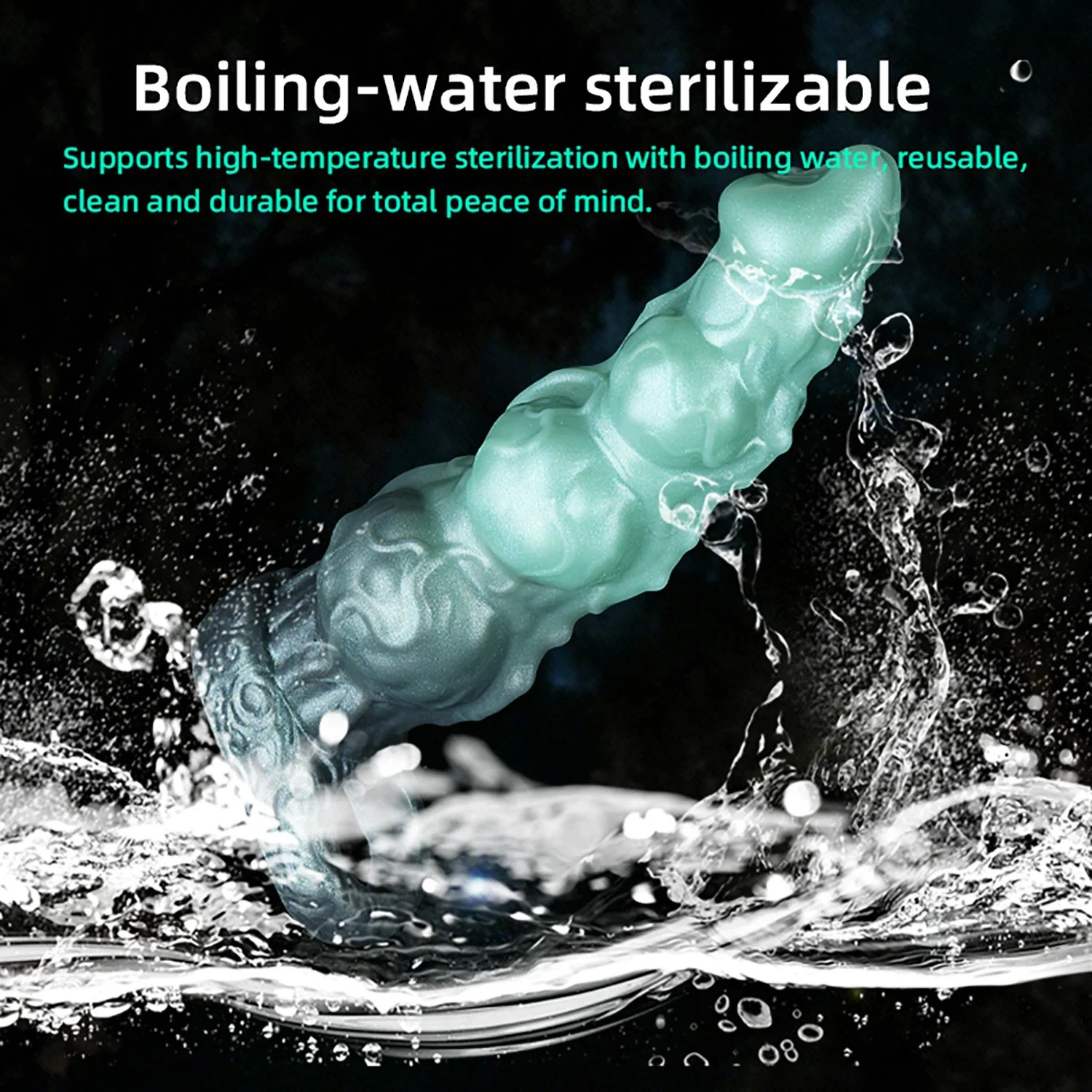 Reusable Condom Wolf Knot Dildo Sleeve Sex Toys for Men Dick Enlargement Delay Ejaculation Hollow Penis Sheath Adult Toys