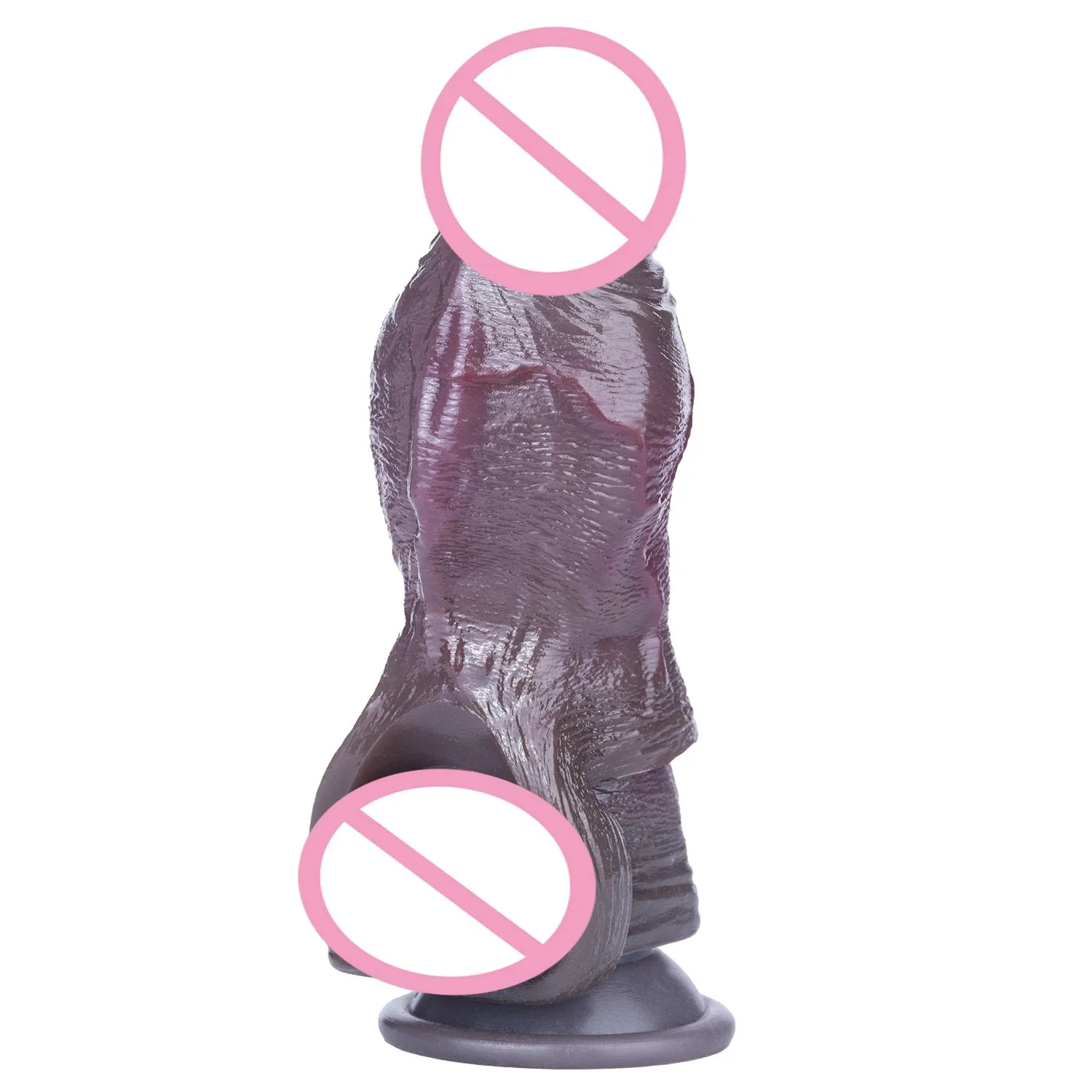 Ultra-Realistic Open-ended Penis Sleeve Soft Hollow Extension Dick Enlarger Male Adult Delay Ejaculation Toy for Couple