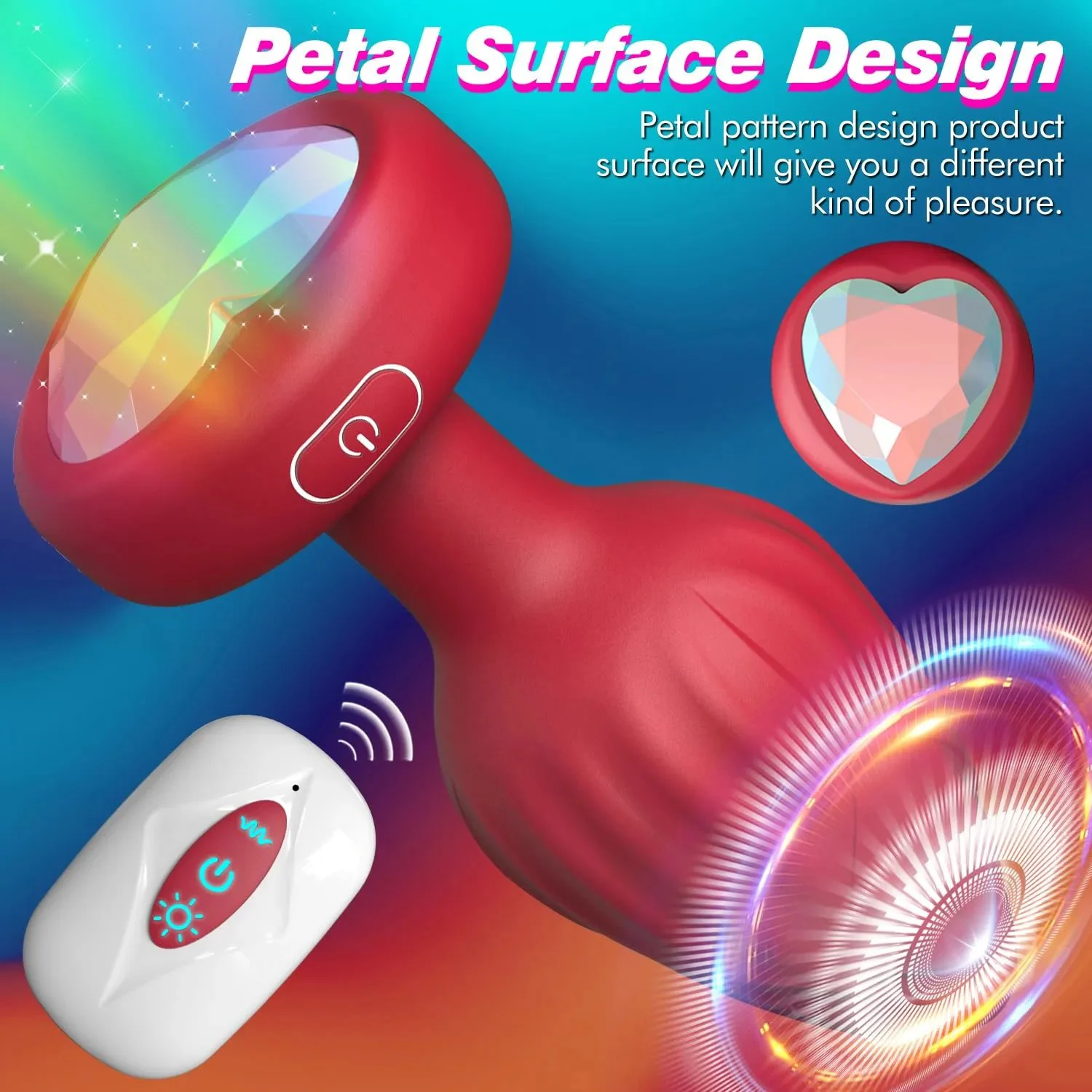 Remote-Controlled Rectal Thermometer for Men-10-Speed Vibrating Anal Massager 100% Waterproof Adult Stimulation Toy