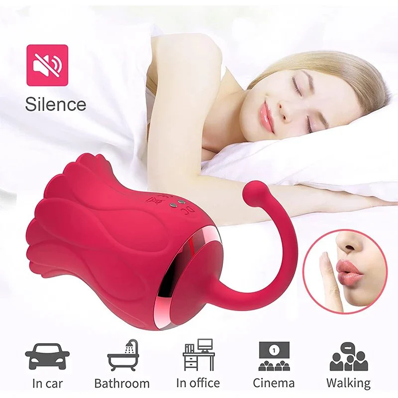 Oral Suction Sucking Vibrator Suction Toy Clitoris Clit Sucker Nipple Sun Flower Sex Toys Red Rose Vibrator