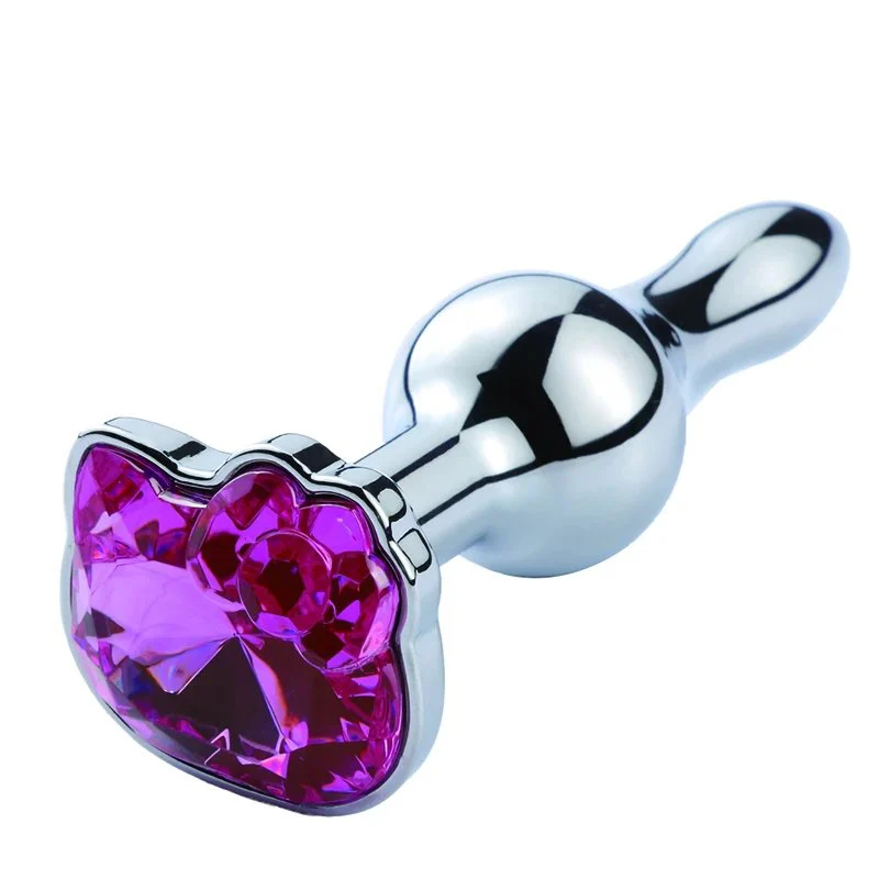 Cat Type Anal Plug Stainless Steel Men Sex Products Bondage Anal Plug