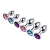 Couple Anal Plug Sex Toys Intimate Metal Stainless Steel Anal Plug With Crystal Jewelry Dildo Vibrator Smooth Touch Anal Plug