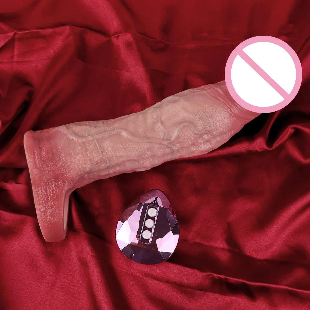 Silicone Male Penis Extender, Vibrating Penis Sleeve with Internal Protrusions for Increased Stimulation