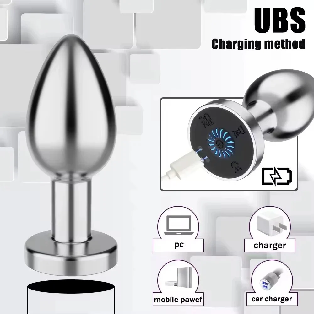 Remote Controlled Vibrating Anal Plug Prostate Stimulation Large Sized Anal Sex Toy Male Female Anal Plug Vibrator