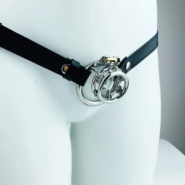 132 Strap on Male Chastity Device Cock Lock Sm Stainless Steel Cock Cage