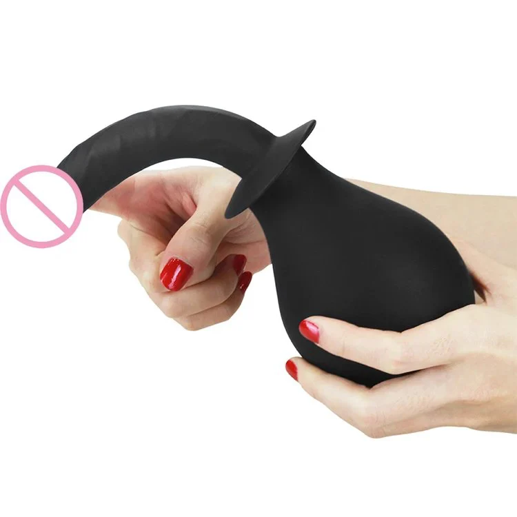Eco-Friendly Silicone Flusher Bondage Fetish Deluxe Douche Wash Vagina Anus