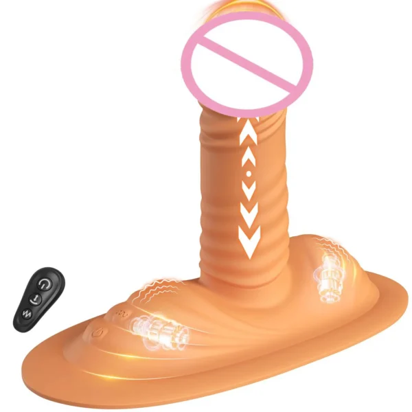 Prostate Massager Anal Vibrator Remote Control Sex Machine Quite Sit and Ride G Spot Thrusting Dildo Vibrator for Female Couple