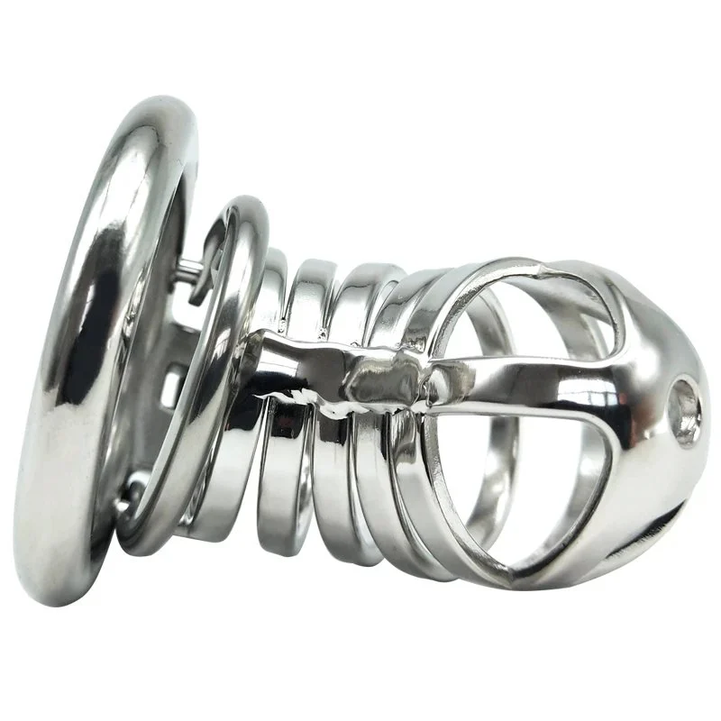 12E Chastity Device to Prevent Cheating Stainless Steel Desire Control Ring Make love Adult Products Male Chastity Be