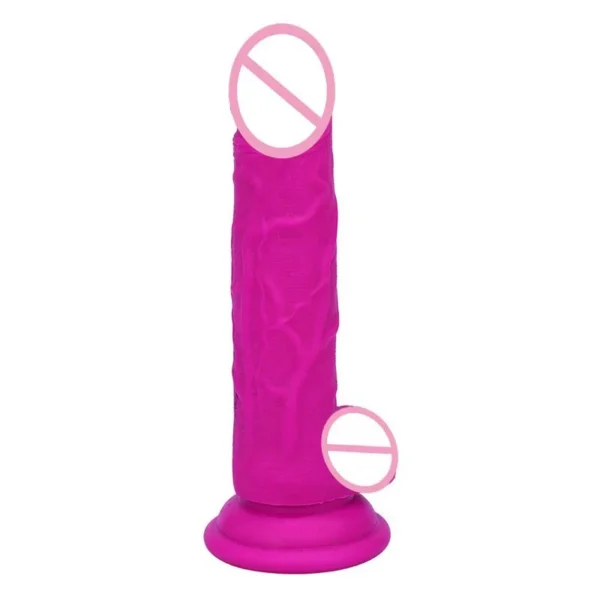 Artificial Penis Dildo Female Lesbian Masturbator Sex Toys Suction Cup Silicone Realistic Big Rose Red Dildo for Women