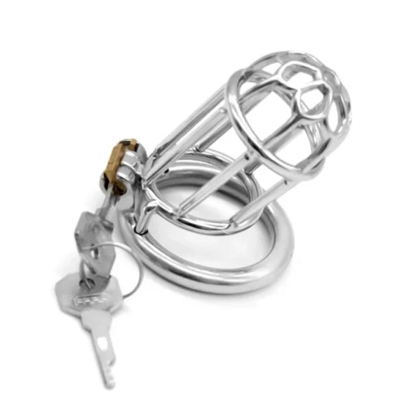 7.5cm Man Chastity Cage Lock Penis in Cage with Keyholder Male Chastity Device 304 Stainless Steel Chastity Cage for Men