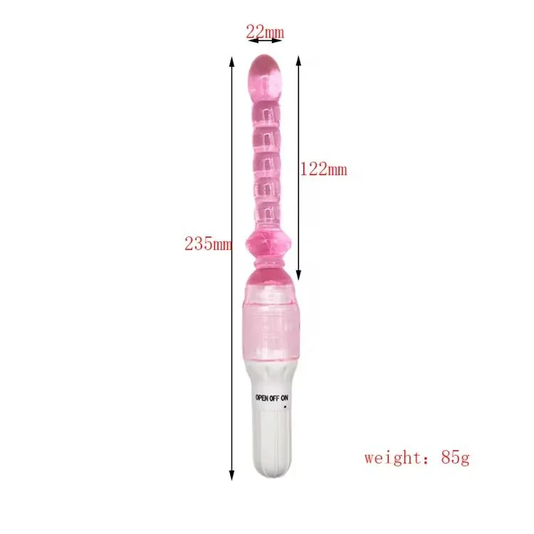 Flexible 7 Bead Anal Vibrator Prostate Stimulator Sex Toy for Men Women Couples-Anal Beads Butt Plug