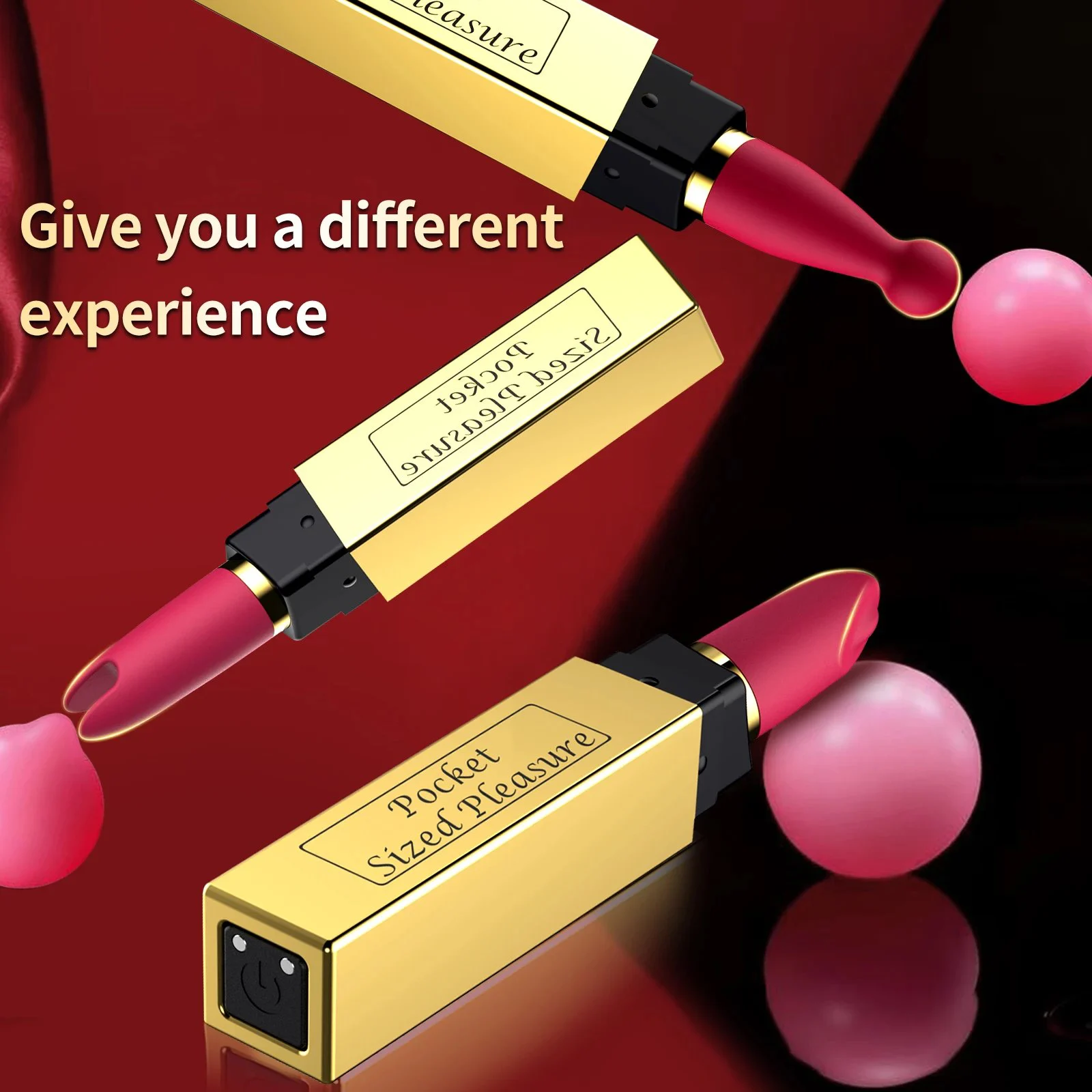 Lipstick Vibrator-Discreet Bullet Clitoral Stimulator with G-Spot Massage USB Rechargeable Mini Adult Toy for Women