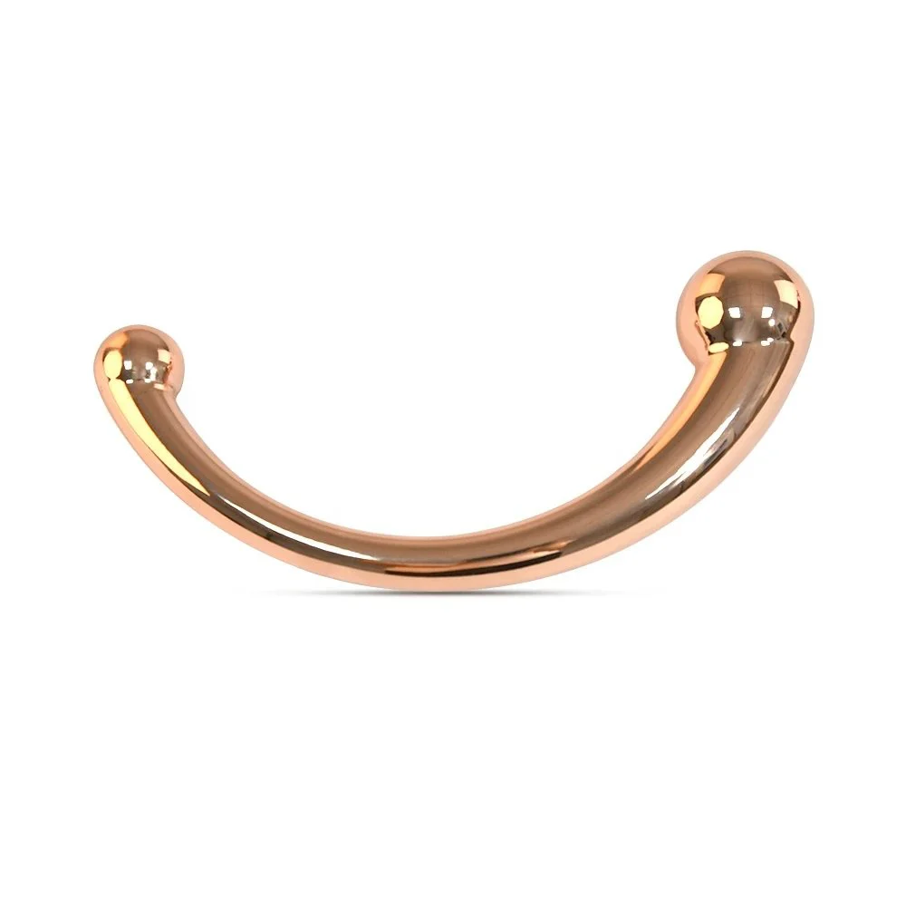 Double Ended Stainless Steel G Spot Massage Stick Pure Metal Penis P-Spot Stimulator Anal Plug Dildo Sex Toy for Women Men