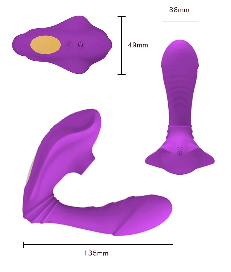 Gelance Female Masturbation Thrusting Wearable Silicone Clitoral Sucking G Spot Female Dildo Vibrator Panty Sex Toys for Woman