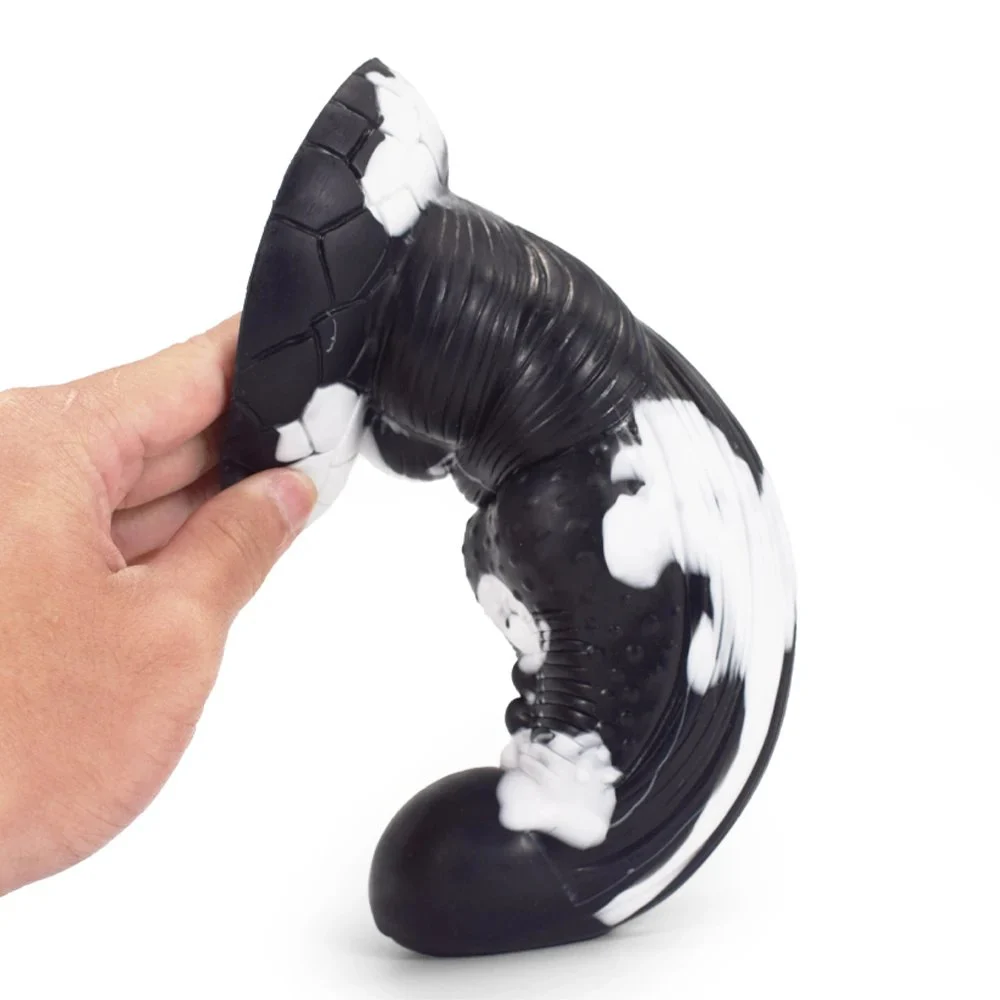 Liquid Silicone Artificial Animal Sex Toys Large Butt Plug g Spot Anal Stimulation Lifelike Dildo for Women Masturbating