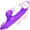 Portable Size USB Rechargeable G-point Vibrating Stick Multi-functional Tapping Sucking Female Masturbation